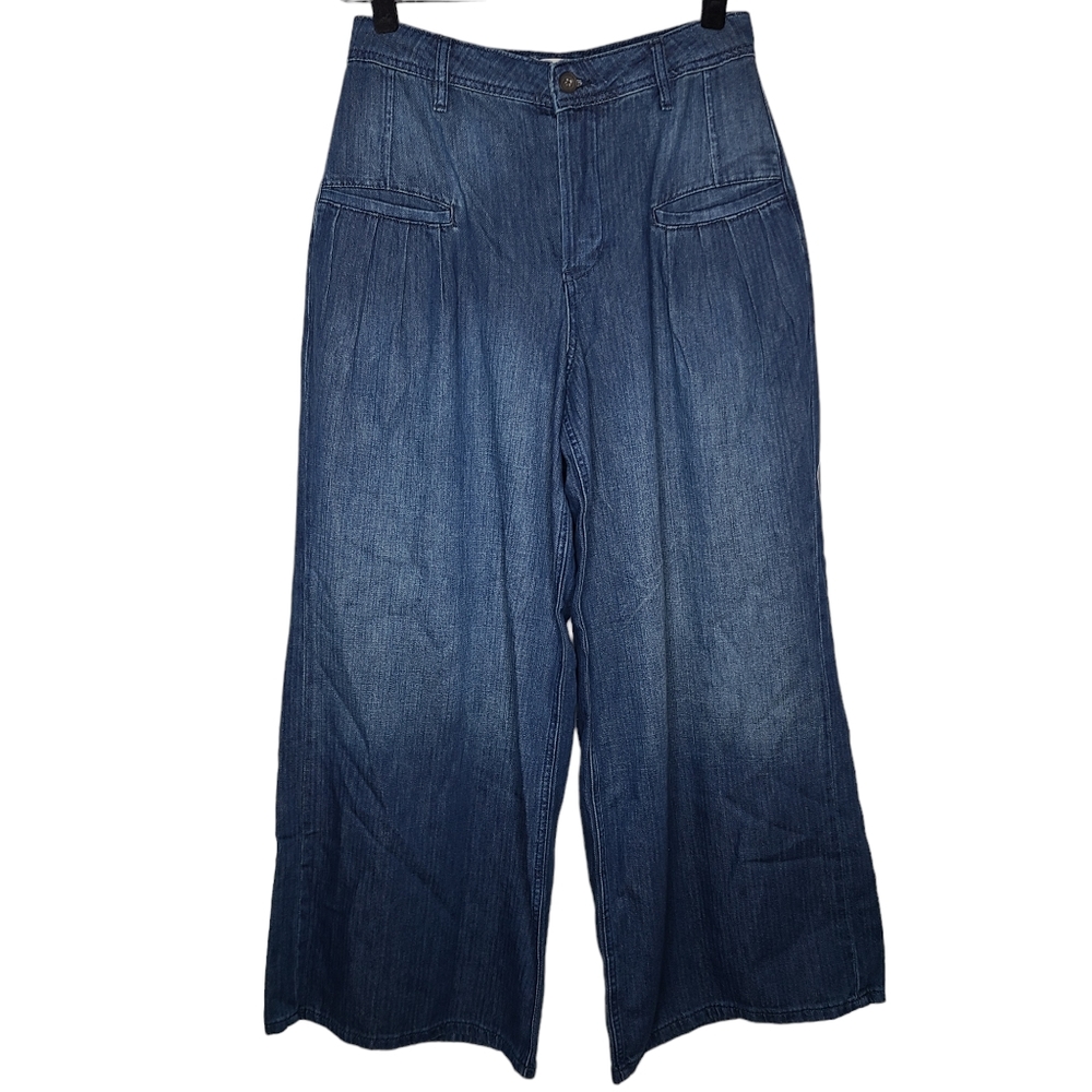 We the Free Free People Charlie Wide Leg Jeans Navy/Marin OB1470354 Size 29 NWOT